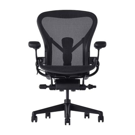 Кресло Herman miller Aeron Размер C, цвет черный Black Onyx