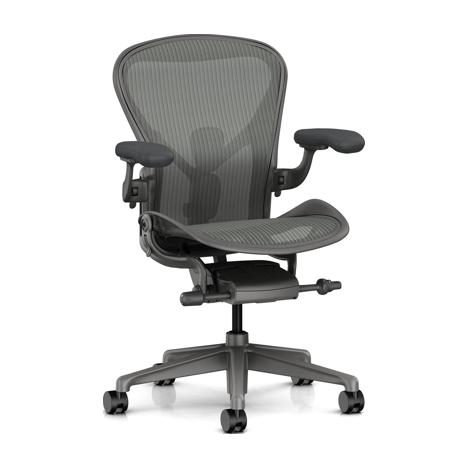 Кресло Herman miller Aeron Цвет Carbon, размер B