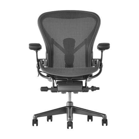 Кресло Herman miller Aeron Цвет Carbon, размер B